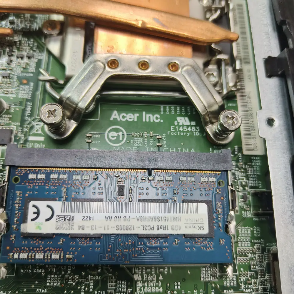 Acer Laptop Motherboard RAM Heatsink