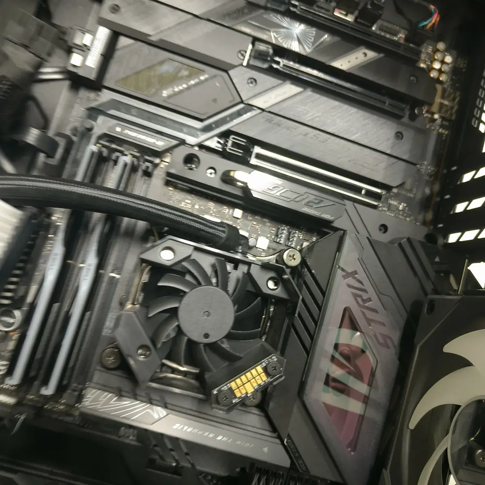 ASUS ROG Gaming PC Fan Radiator Build