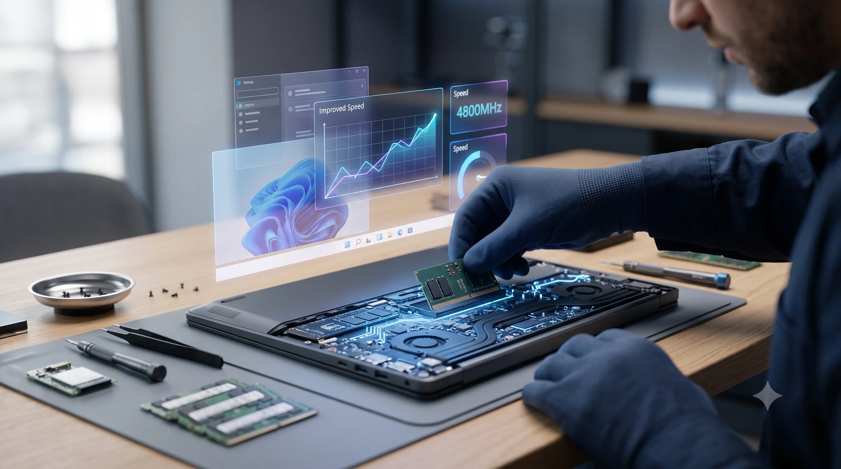 Laptop RAM Upgrade Process