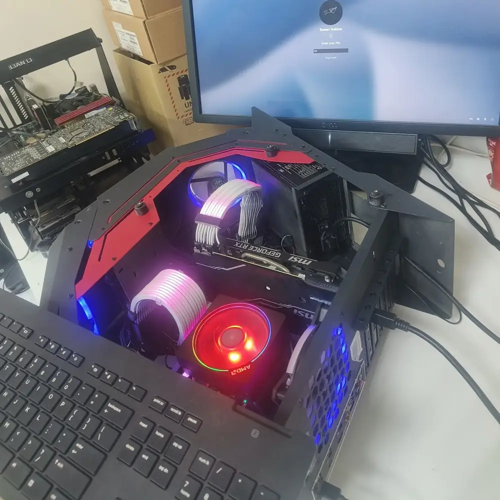 Custom Gaming PC RGB Lighting