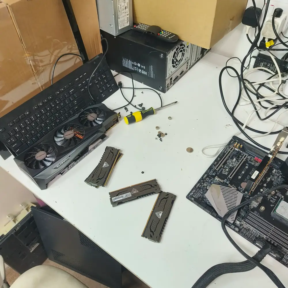 ASUS ROG Strix Dead Motherboard Recovery — Hawalli — before repair