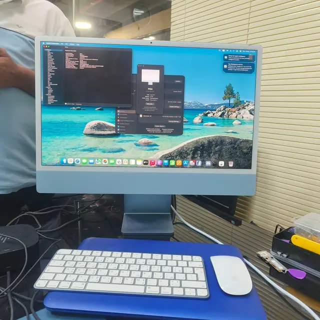 Apple iMac 24 inch M1 2021 blue repair service