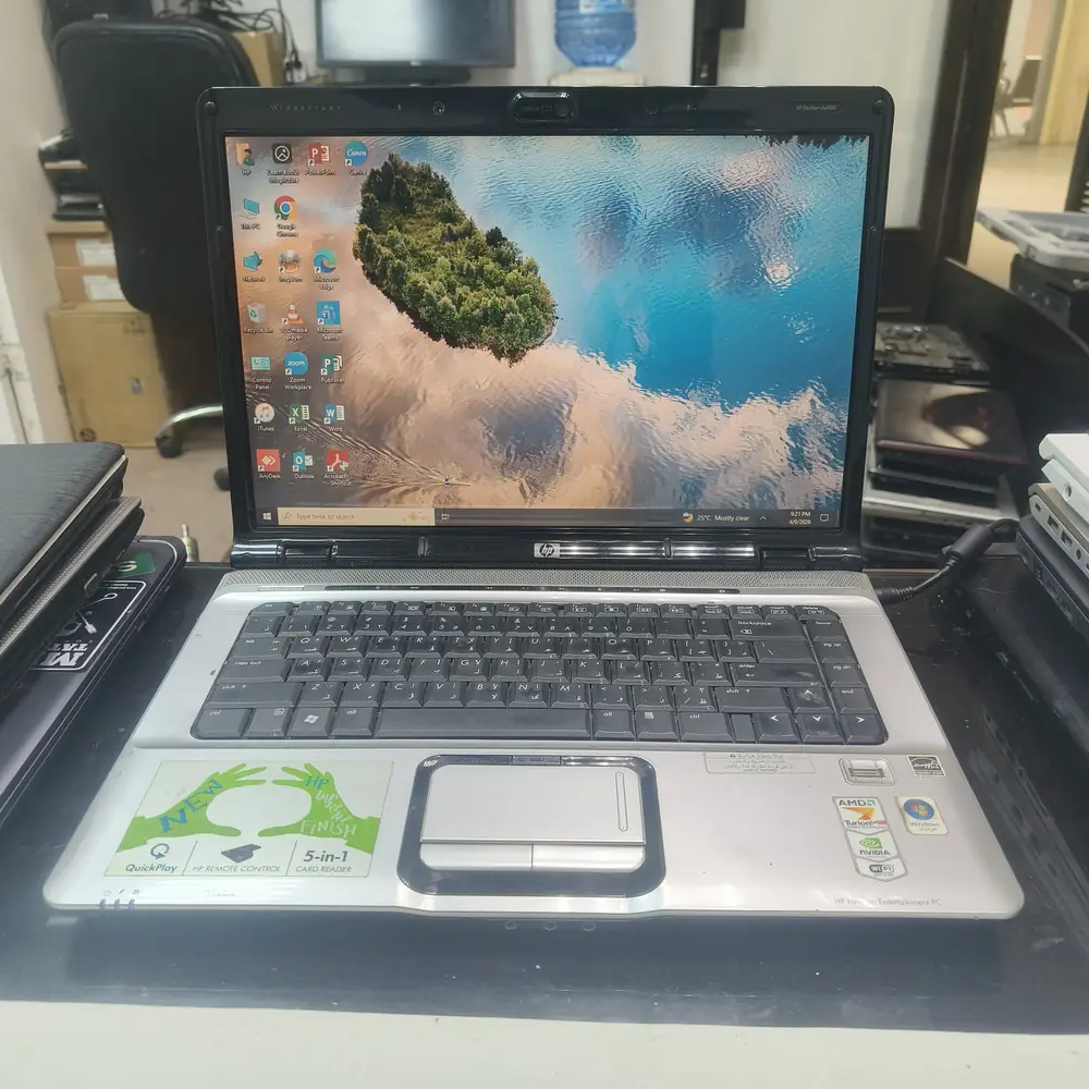 HP Pavilion Laptop Open Desktop Screen