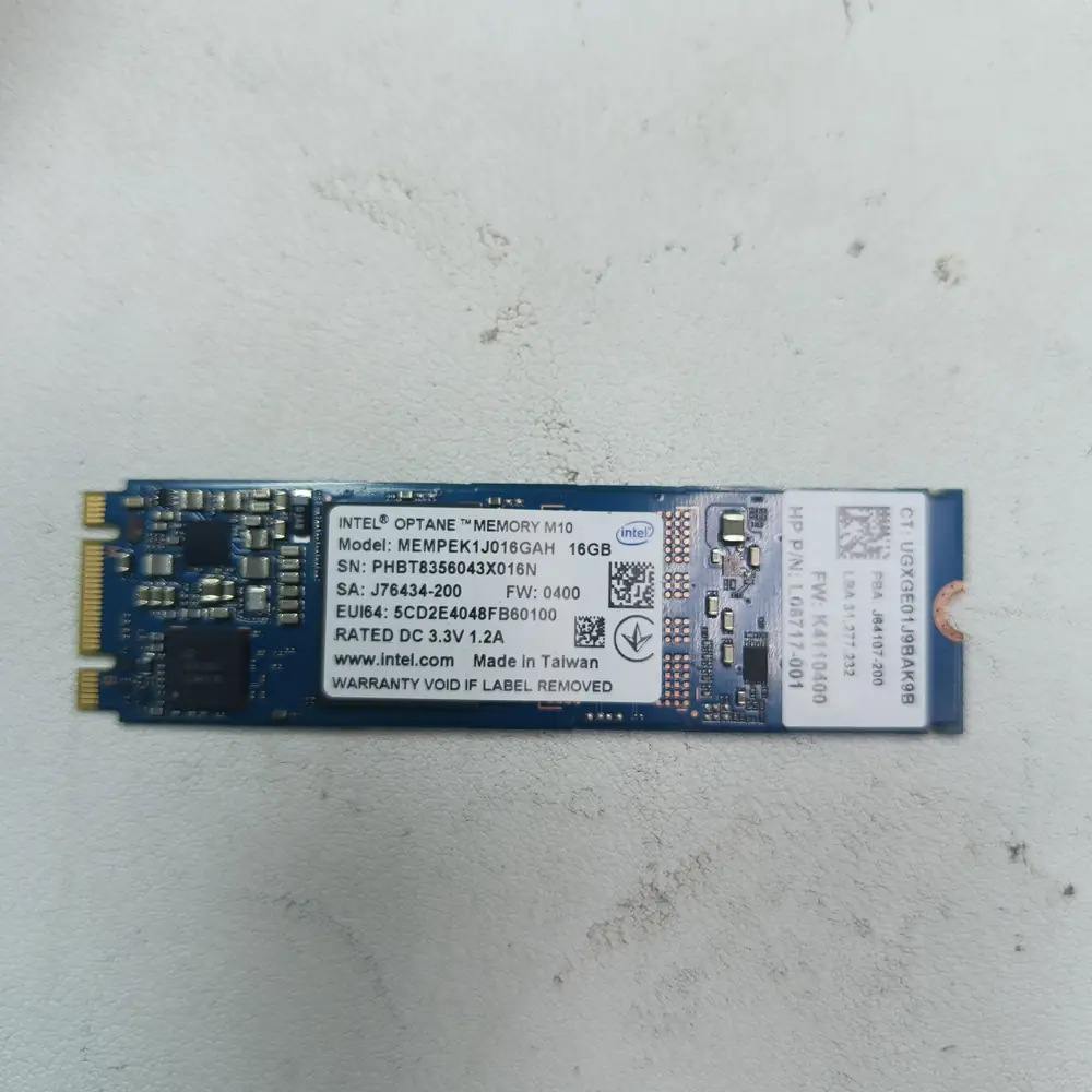 Intel Optane M.2 SSD Closeup