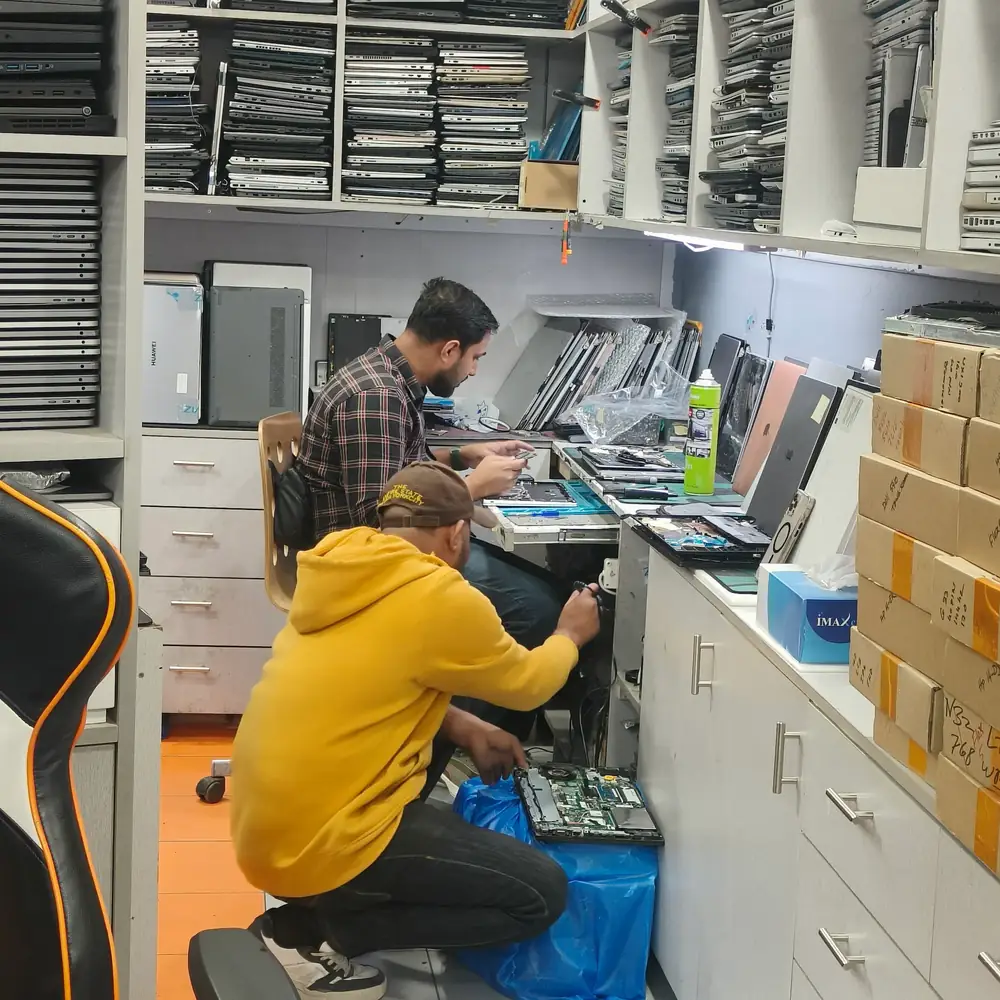 Technicians at work