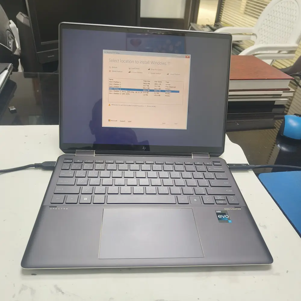 Laptop BIOS Diagnostic Screen Repair