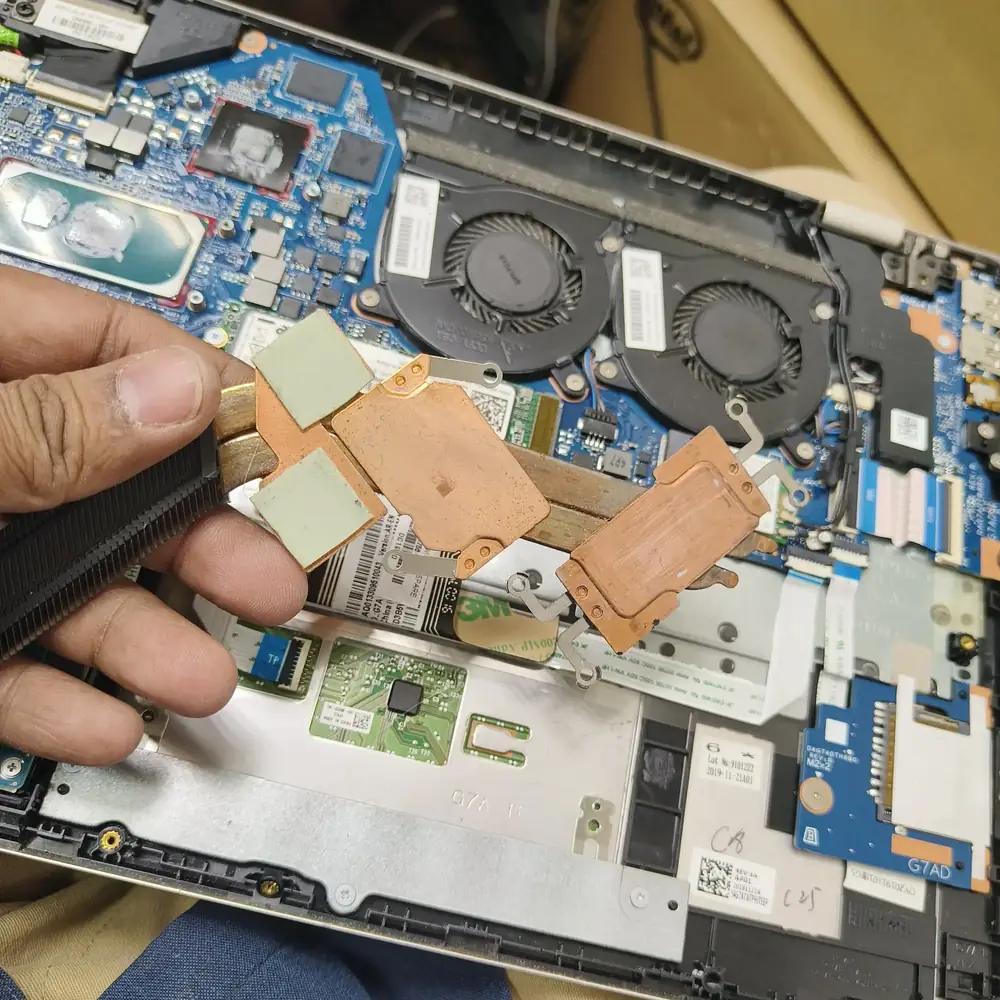Copper heatsink thermal repair