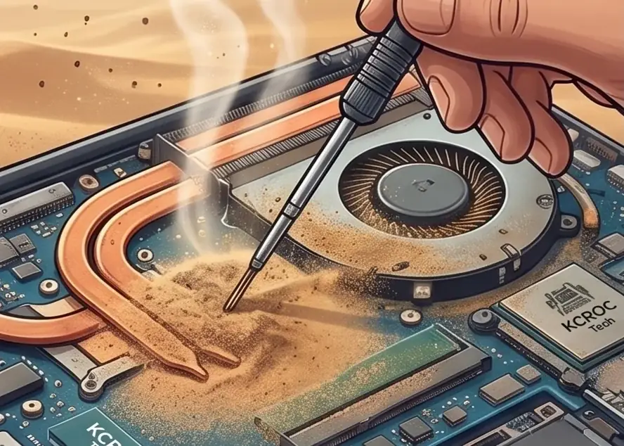 Laptop Dust Cleaning Overheating Kuwait