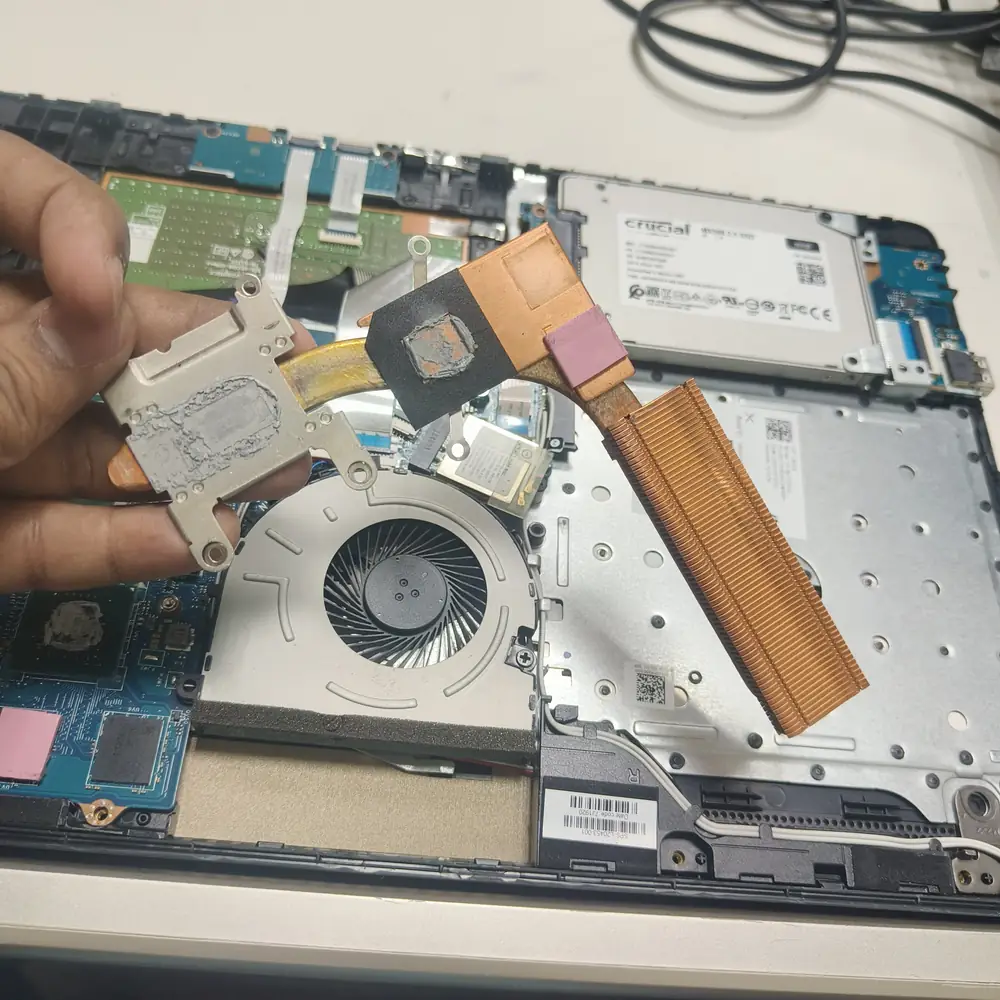 Laptop Keyboard Heatsink Assembly Removal