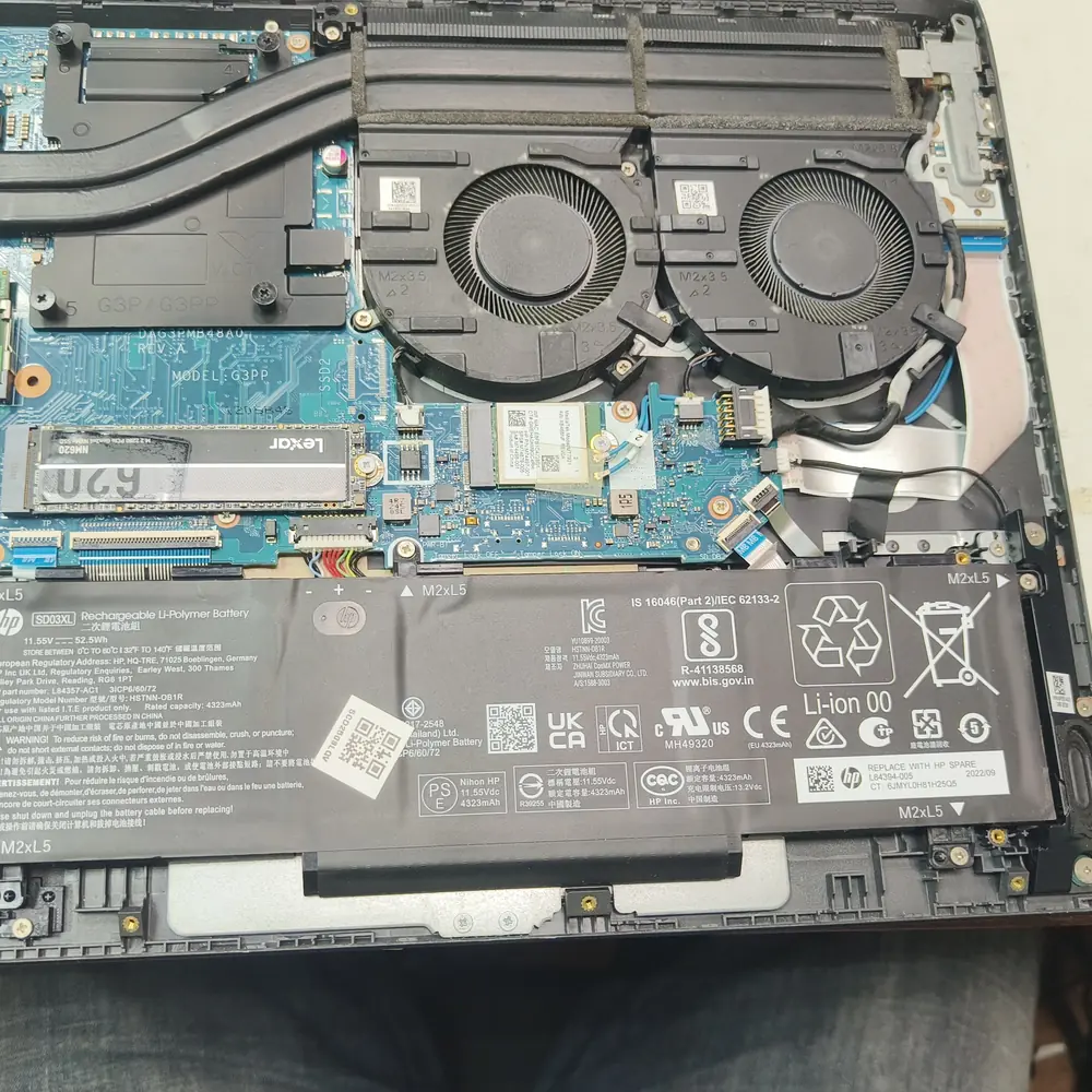 Laptop Motherboard Dual Fan Cooling Battery Kuwait