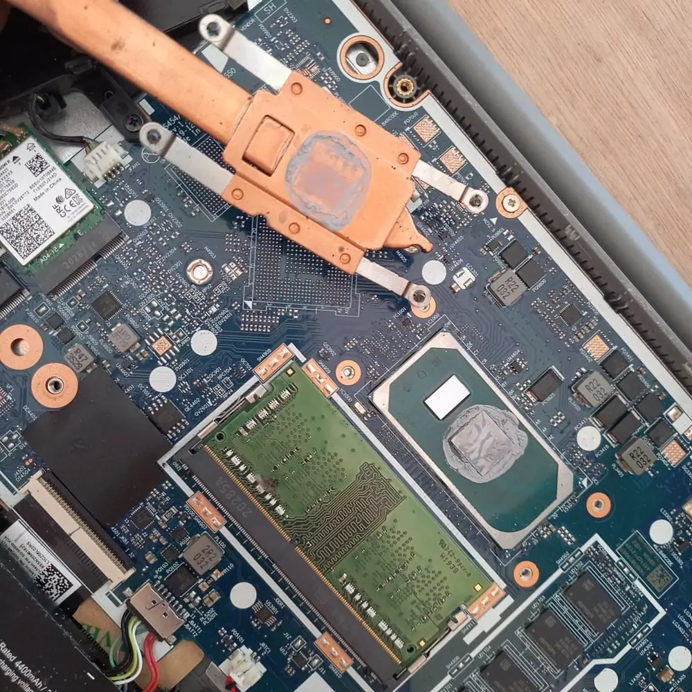 Laptop Motherboard Teardown Heatsink Removal