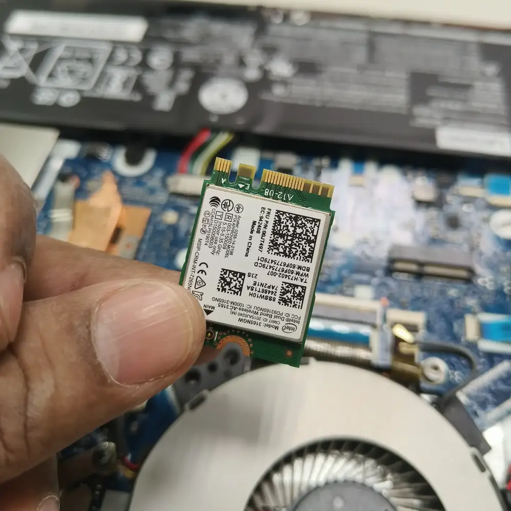 Laptop wireless card replacement