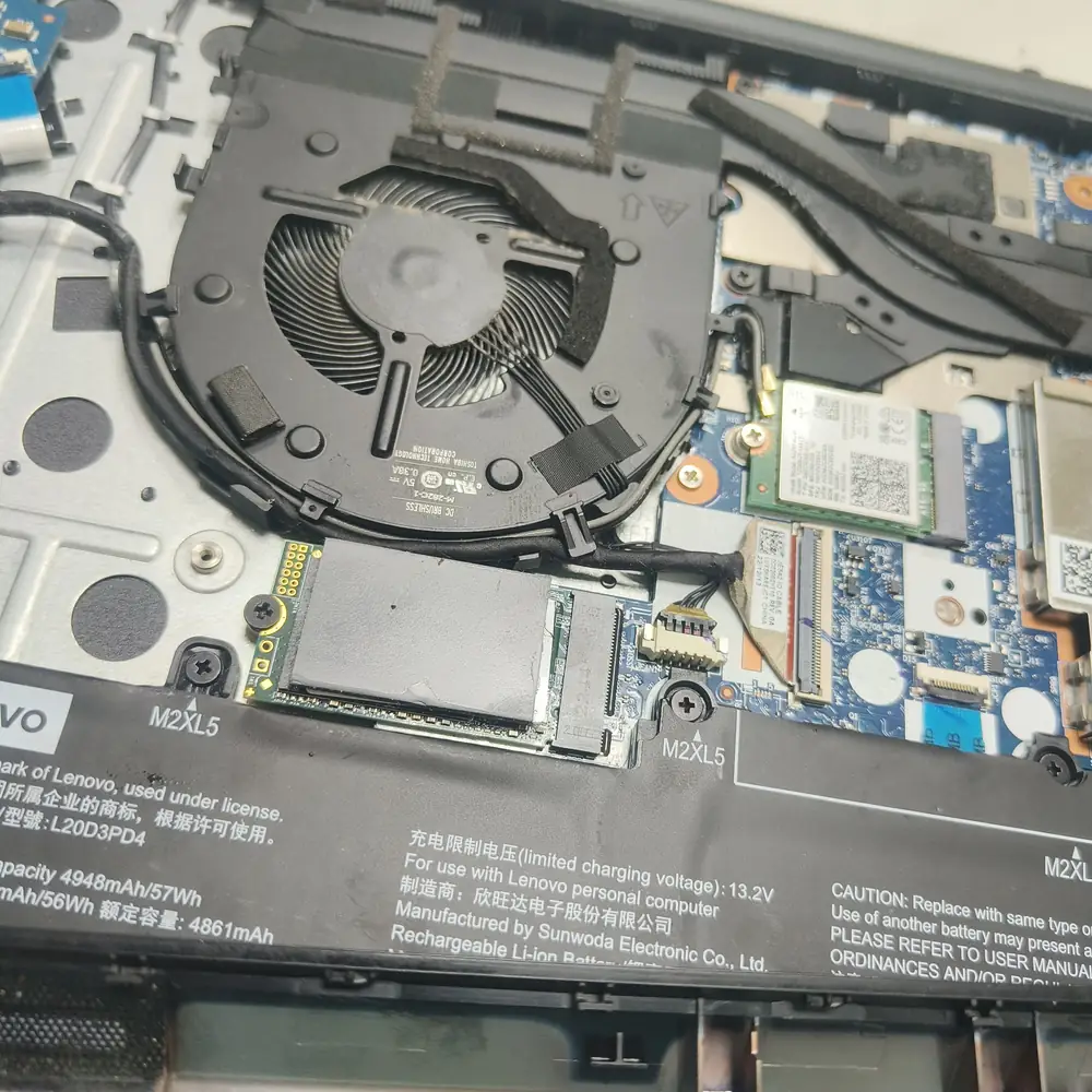 Lenovo Laptop Cooling Fan SSD Slot