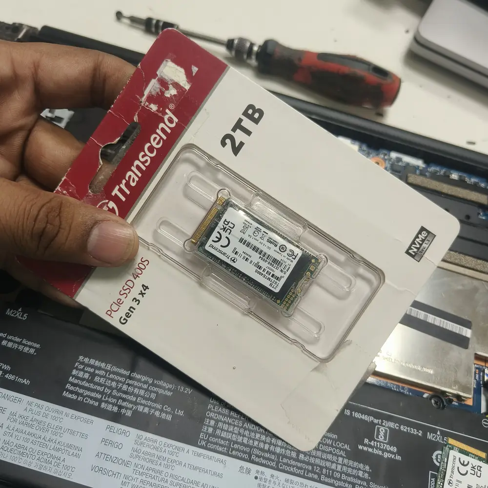 Transcend 2tb SSD Packaging